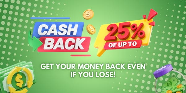 Casino App latest promotion banner with bright rewards